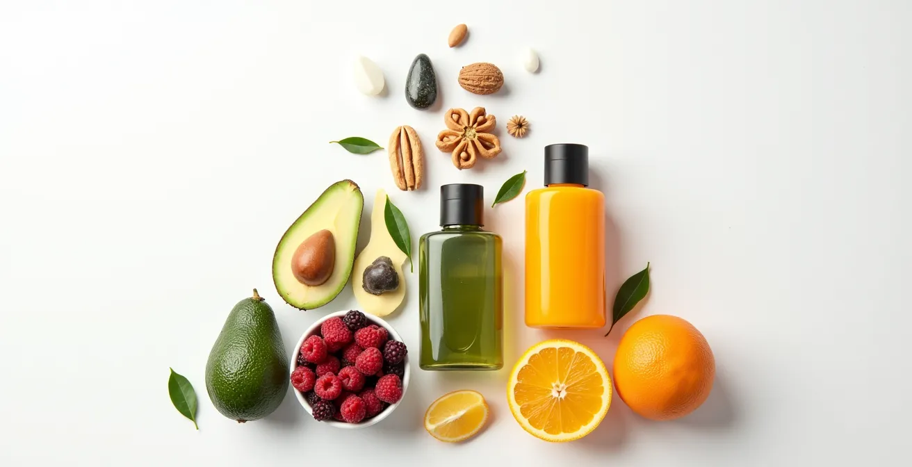 Visualisierung der dreistufigen Anti-Aging-Pyramide für Zellgesundheit