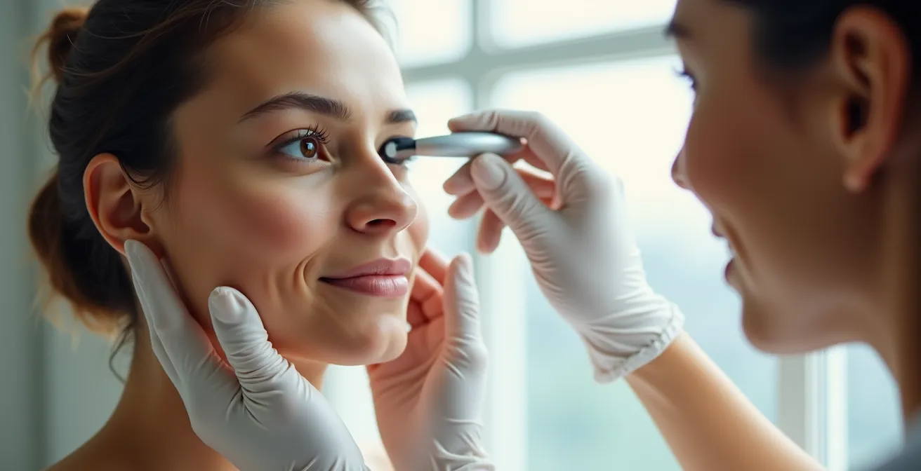 Professionelle dermatologische Hautanalyse