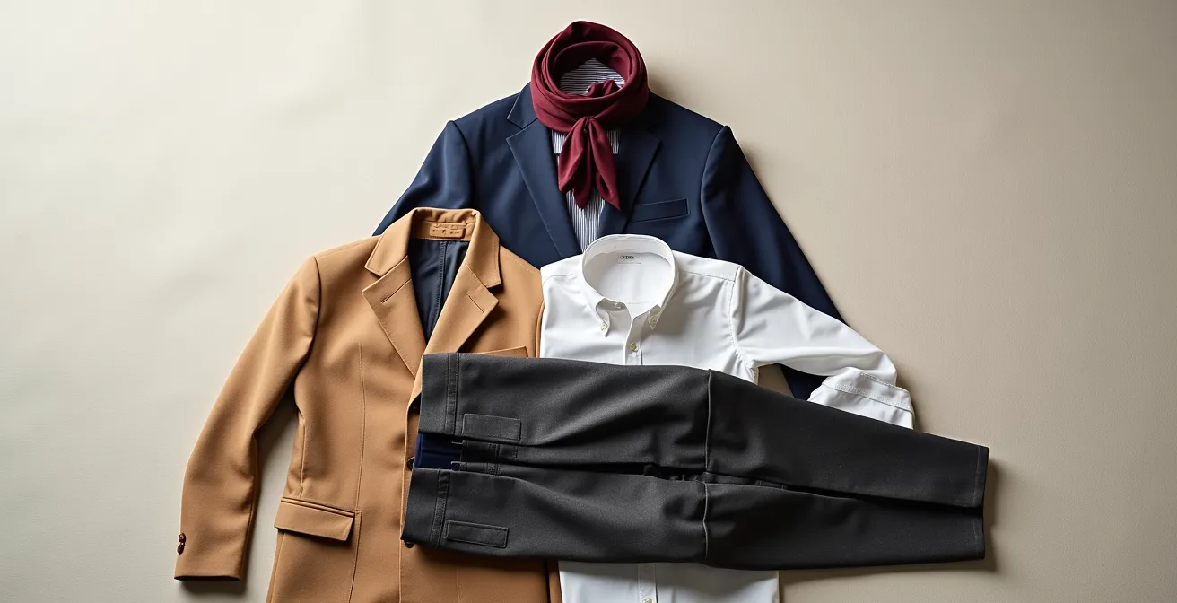 Visualisierung des Pyramiden-Investitionsmodells für den Garderobenaufbau